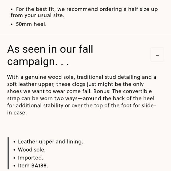 J. Crew Leather Slip On Mule Clog Shoe Size 6.5 #BA188 Rich Oak - Picture 14 of 14